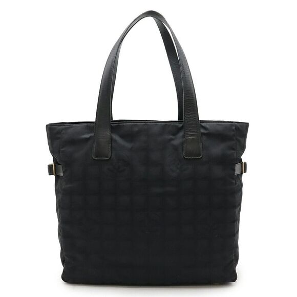 Chanel Nylon Jacquard Leather Tote Bag - Picture 1 of 7